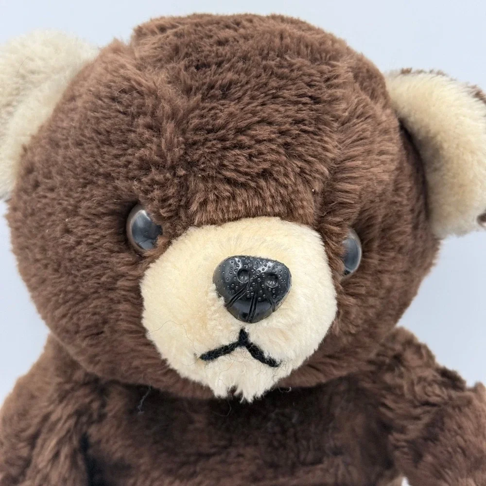 Vintage Dae Woo Los Angeles Brown Teddy Bear Plush 14